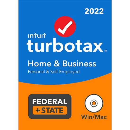 Front Zoom. TurboTax - Home and Business 2022 Federal + E-file and State [Disc/CD] - Windows, Mac OS.