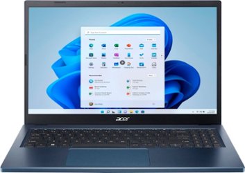 Acer - Aspire 3 Laptop-15.6" Full HD IPS- AMD Ryzen 5 7520U-8GB LPDDR5-512GB NVMe SSD - Steam Blue - Front_Zoom