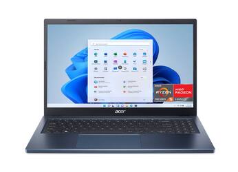 Acer - Aspire 3 A315-24PT-R90Z 15.6” Full HD IPS Touch Screen Laptop - AMD Ryzen 5 7520U with 8GB Memory - 512GB SSD - Steam Blue - Front_Zoom