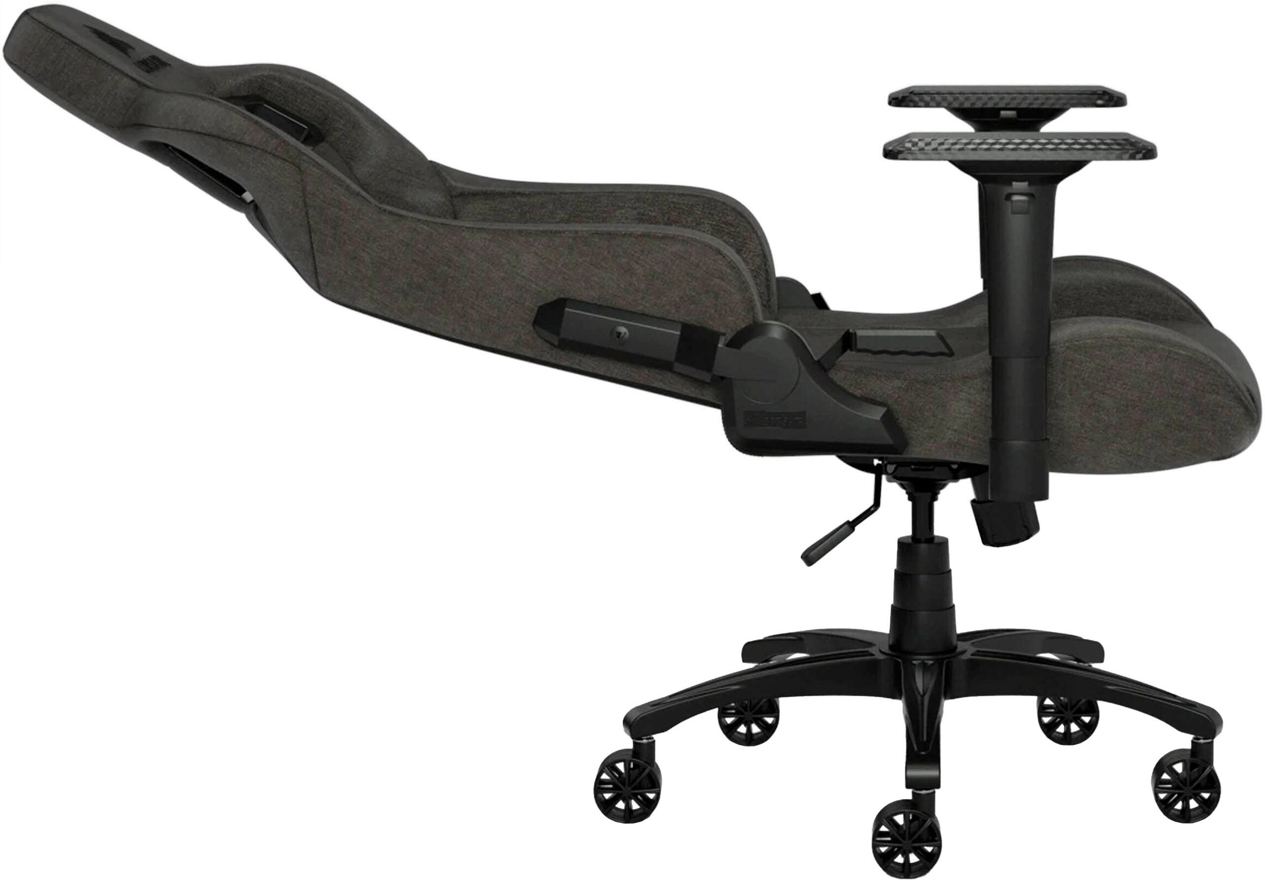 Alt View 12. CORSAIR - T3 RUSH Fabric Gaming Chair - Charcoal.