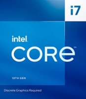 Intel - Core i7-13700F 13th Gen 16 cores 8 P-cores + 8 E-cores 30MB Cache, 2.1 to 5.2 GHz Desktop Processor - Grey/Black/Gold - Front_Zoom
