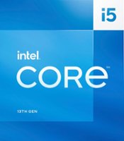 Intel - Core i5-13500 13th Gen 14 cores 6 P-cores + 8 E-cores, 24MB Cache, 2.5 to 4.8 GHz Desktop Processor - Grey/Black/Gold - Front_Zoom