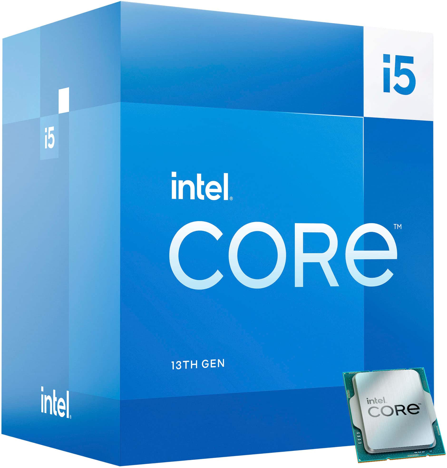 Alt View 12. Intel - Core i5-13400 13th Gen 10 core 6 P-cores + 4 E-cores, 20MB Cache, 2.5 to 4.6 GHz Desktop Processor - Grey/Black/Gold.