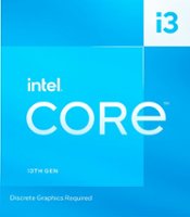 Intel - Core i3-13100F 13th Gen 4-Core 12MB Cache, 3.4 to 4.5 GHz Desktop Processor - Grey/Black/Gold - Front_Zoom