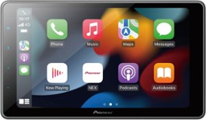 Pioneer - 9" Android Auto and Apple CarPlay Bluetooth Digital Media (DM) Receiver - Black - Front_Zoom
