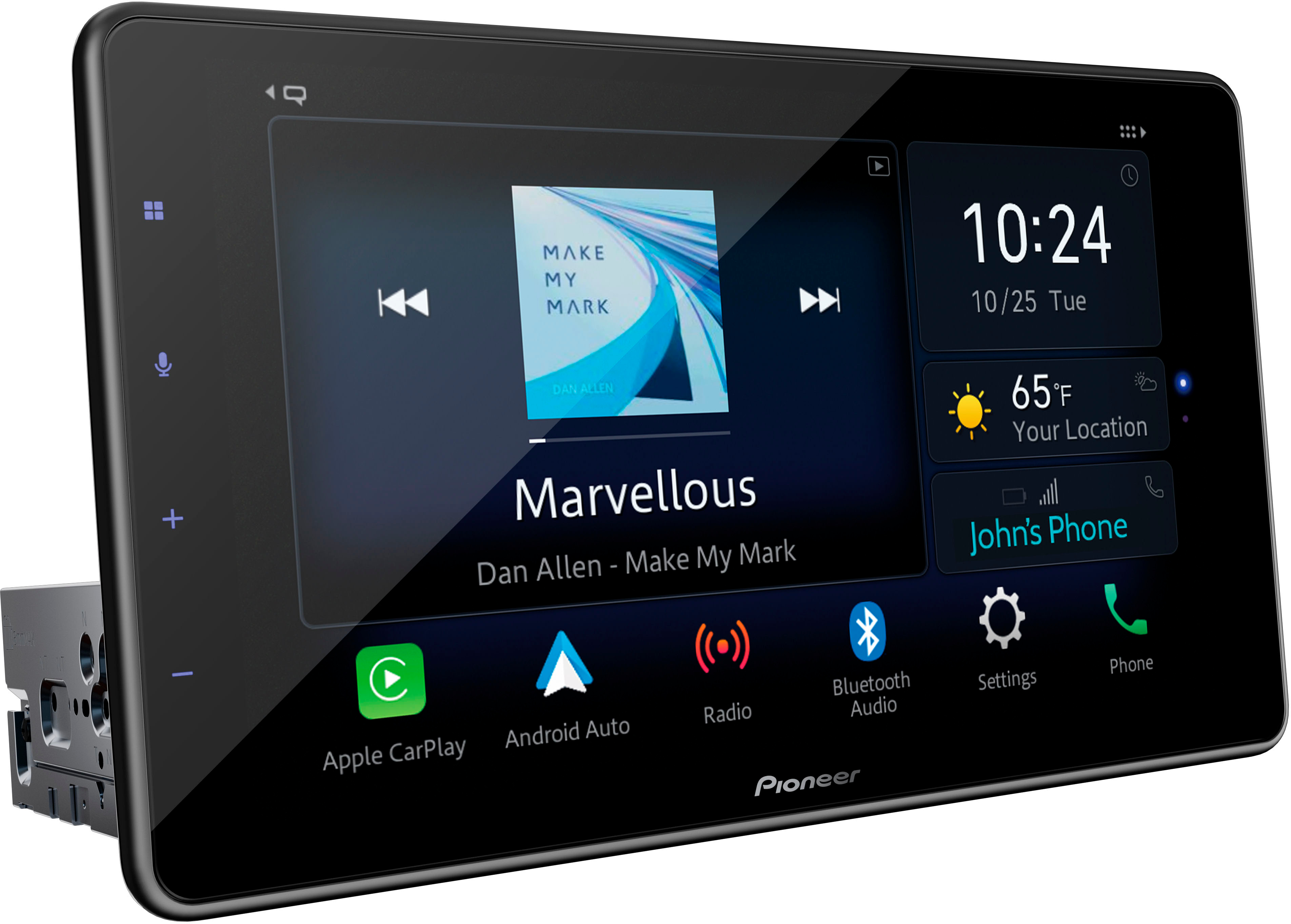 Pioneer - 9 inch Android Auto, Apple Carplay, Bluetooth - Multimedia Digital Media Receiver - Black
