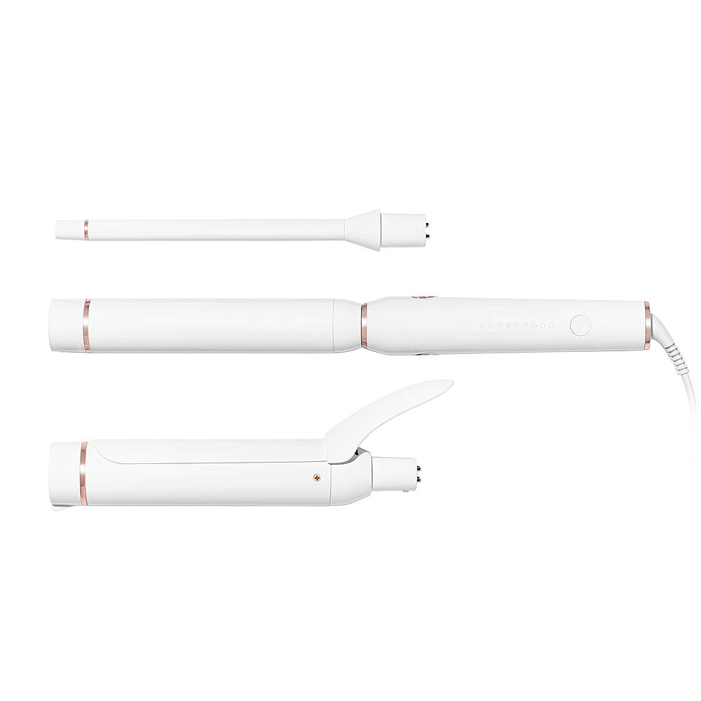Angle View: T3 - Switch Kit Curl Trio Interchangeable Curling Iron - White & Rose Gold