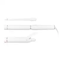 T3 - Switch Kit Curl Trio Interchangeable Curling Iron - White & Rose Gold - Angle_Zoom