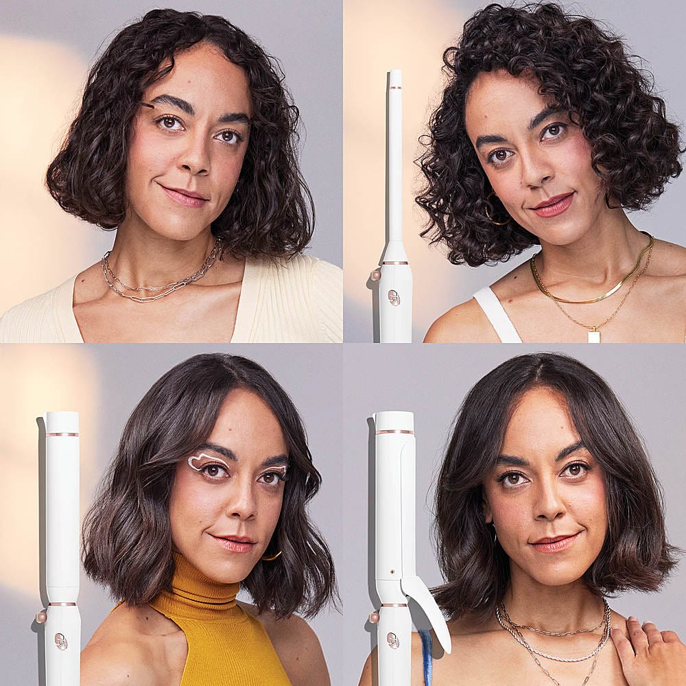 Alt View 13. T3 - Switch Kit Curl Trio Interchangeable Curling Iron - White & Rose Gold.