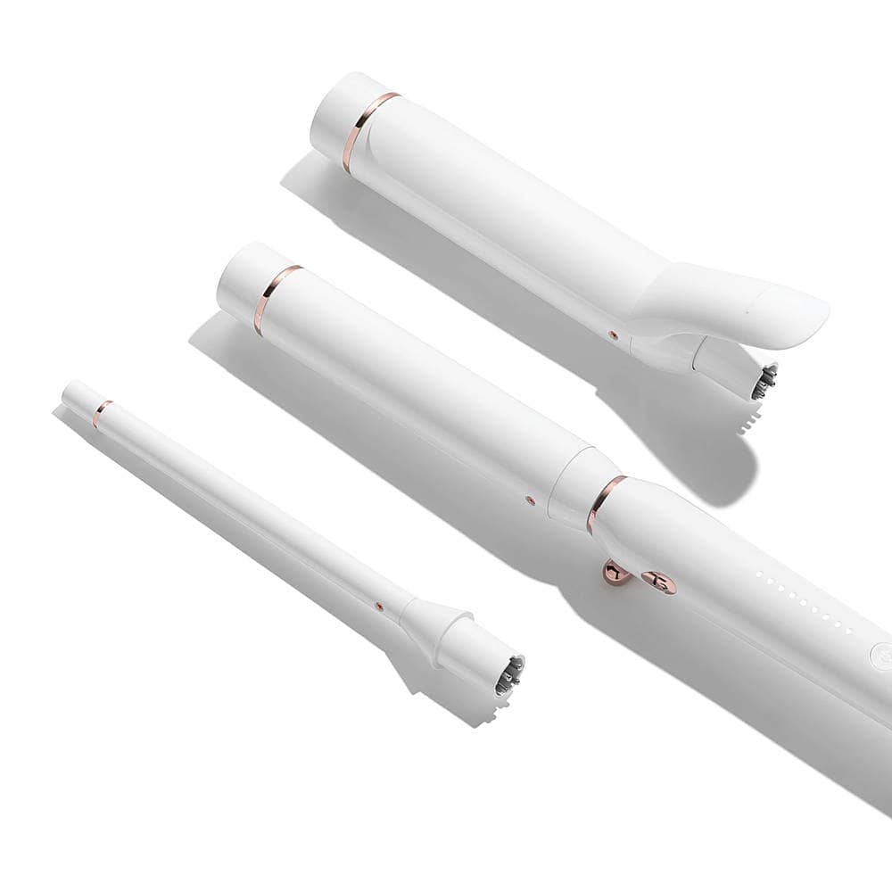 Alt View 19. T3 - Switch Kit Curl Trio Interchangeable Curling Iron - White & Rose Gold.