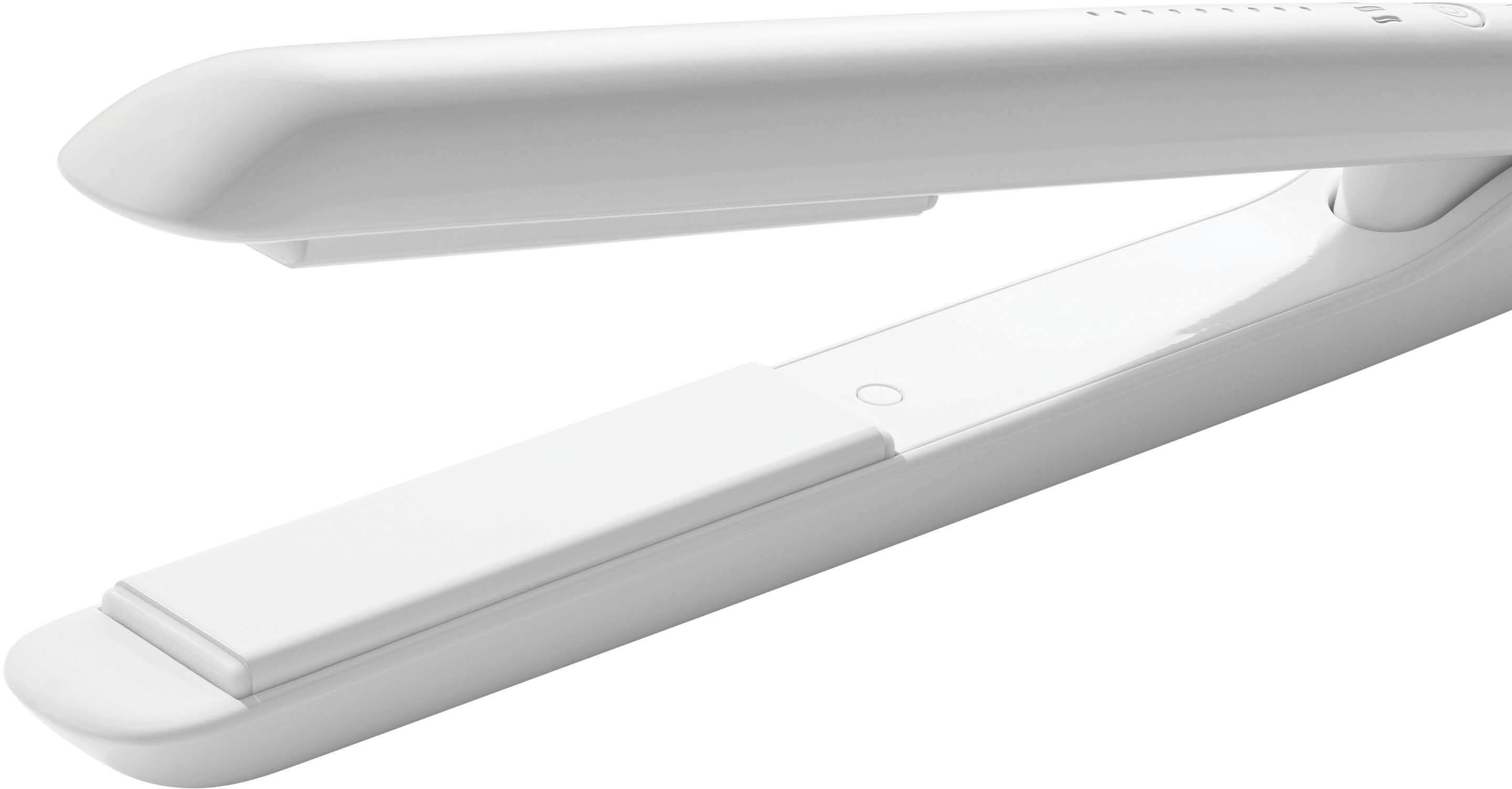 Alt View 20. T3 - SinglePass StyleMax Professional 1" Flat Iron with Custom Heat Automation - White & Rose Gold.