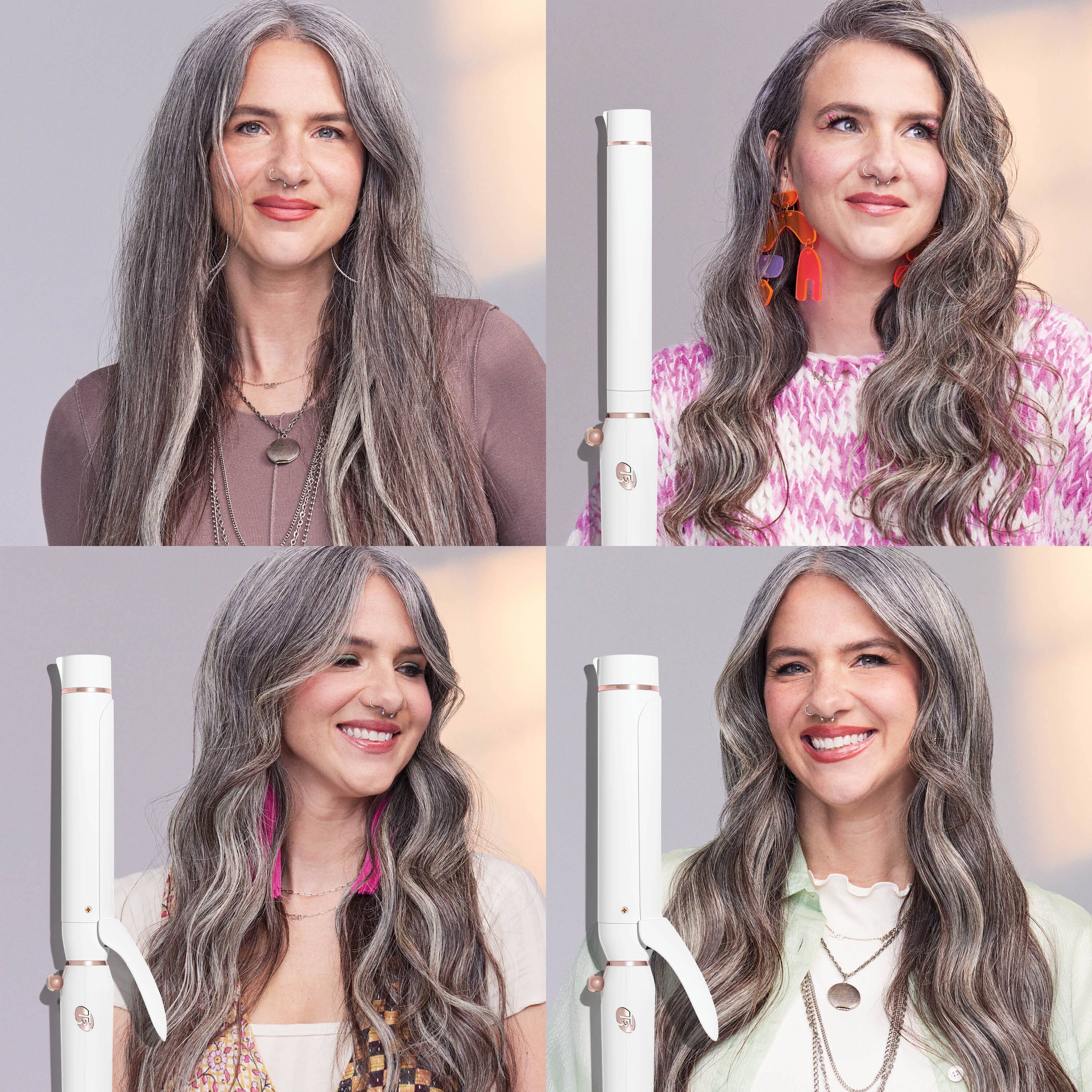 Alt View 12. T3 - Switch Kit Wave Trio Interchangeable Curling Iron - White & Rose Gold.