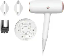 T3 - Featherweight StyleMax Professional Hair Dryer - White & Rose Gold - Front_Zoom