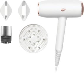 T3 - Featherweight StyleMax Professional Hair Dryer - White & Rose Gold - Front_Zoom
