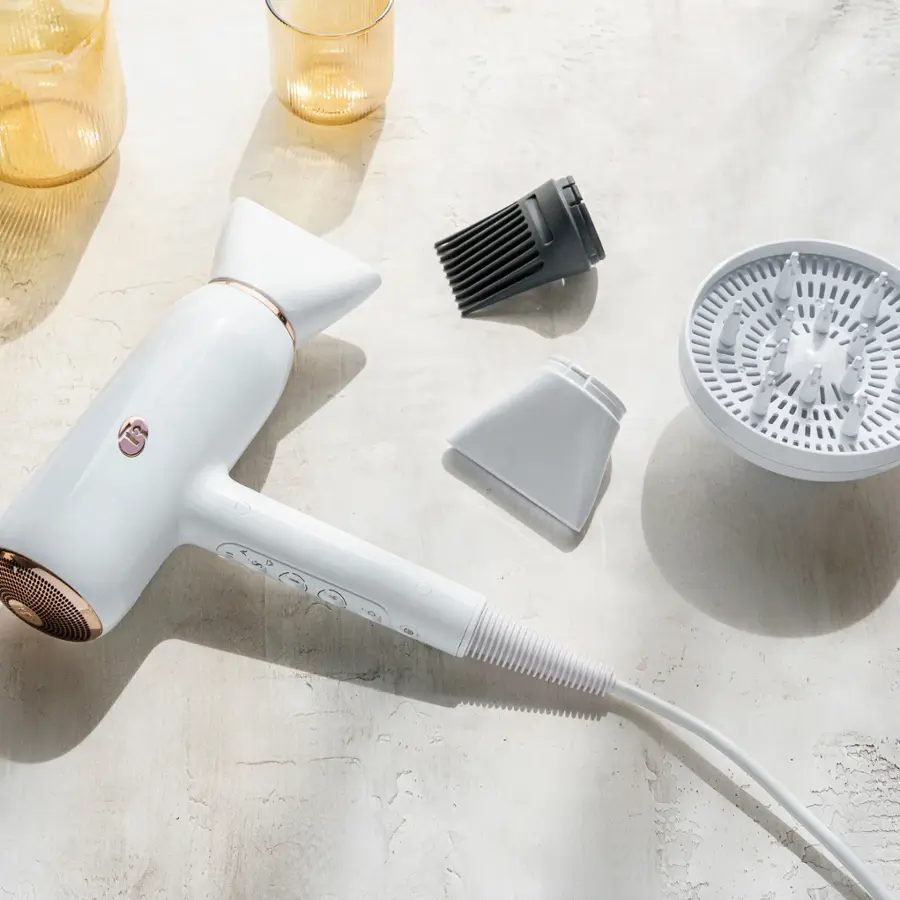 Alt View 20. T3 - Featherweight StyleMax Professional Hair Dryer - White & Rose Gold.