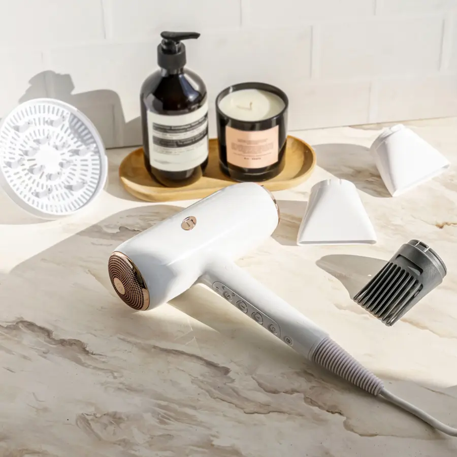 Alt View 21. T3 - Featherweight StyleMax Professional Hair Dryer - White & Rose Gold.