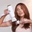 Left. T3 - Featherweight StyleMax Professional Hair Dryer - White & Rose Gold.