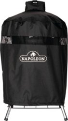 Napoleon - 18" Charcoal Kettle Grill with Legs Premium Cover - Black - Front_Zoom