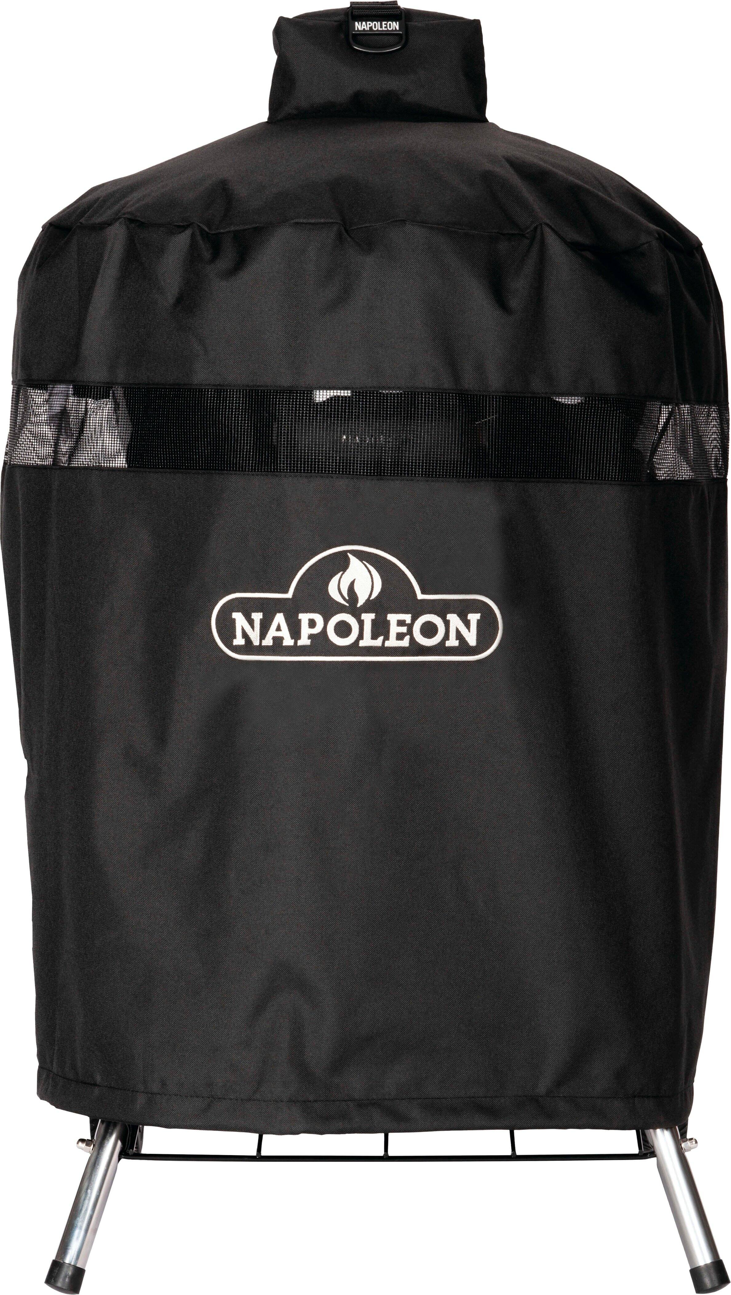 Napoleon - 18" Charcoal Kettle Grill with Legs Premium Cover - Black