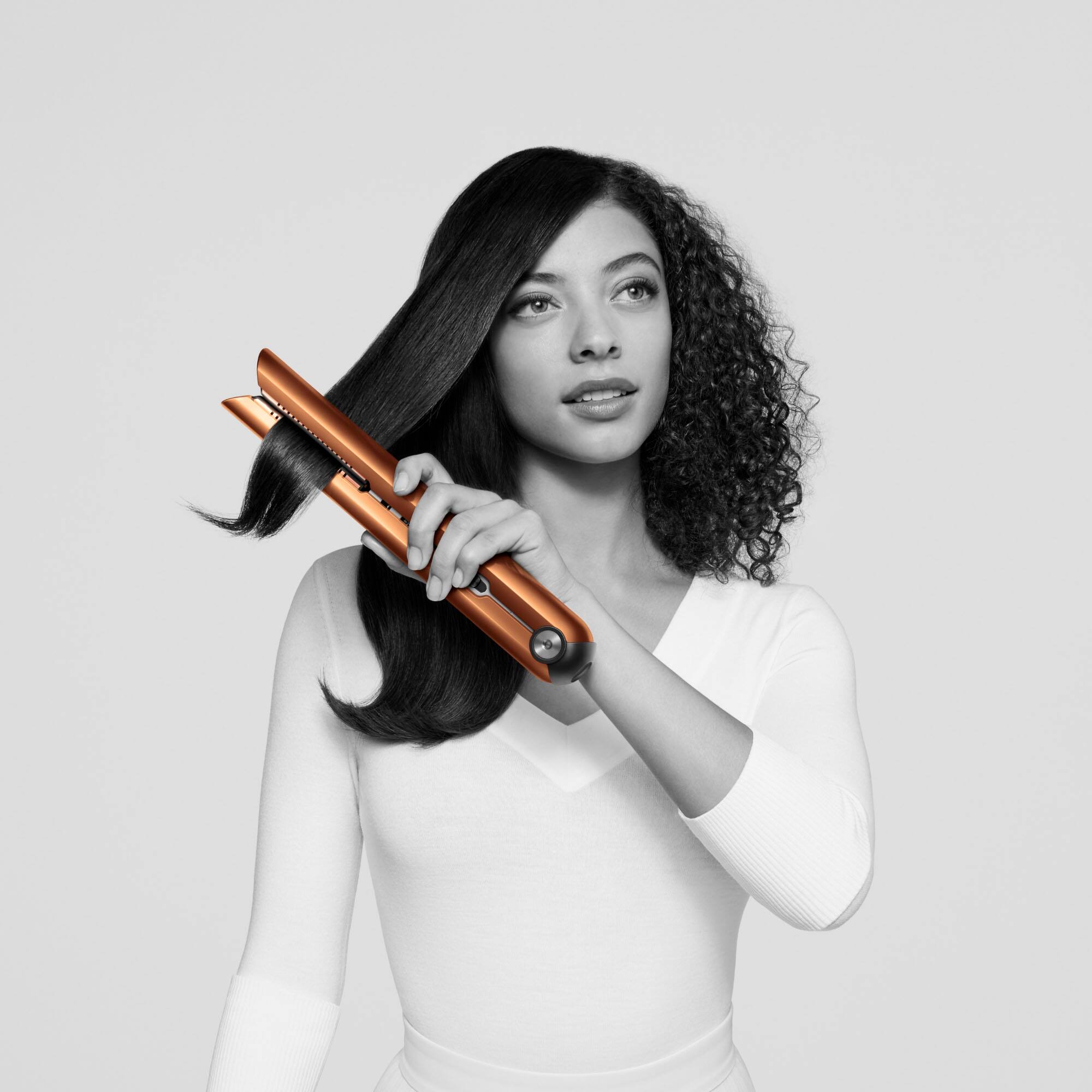 Alt View 14. Dyson - Corrale Hair Straightener - Copper/Nickel.