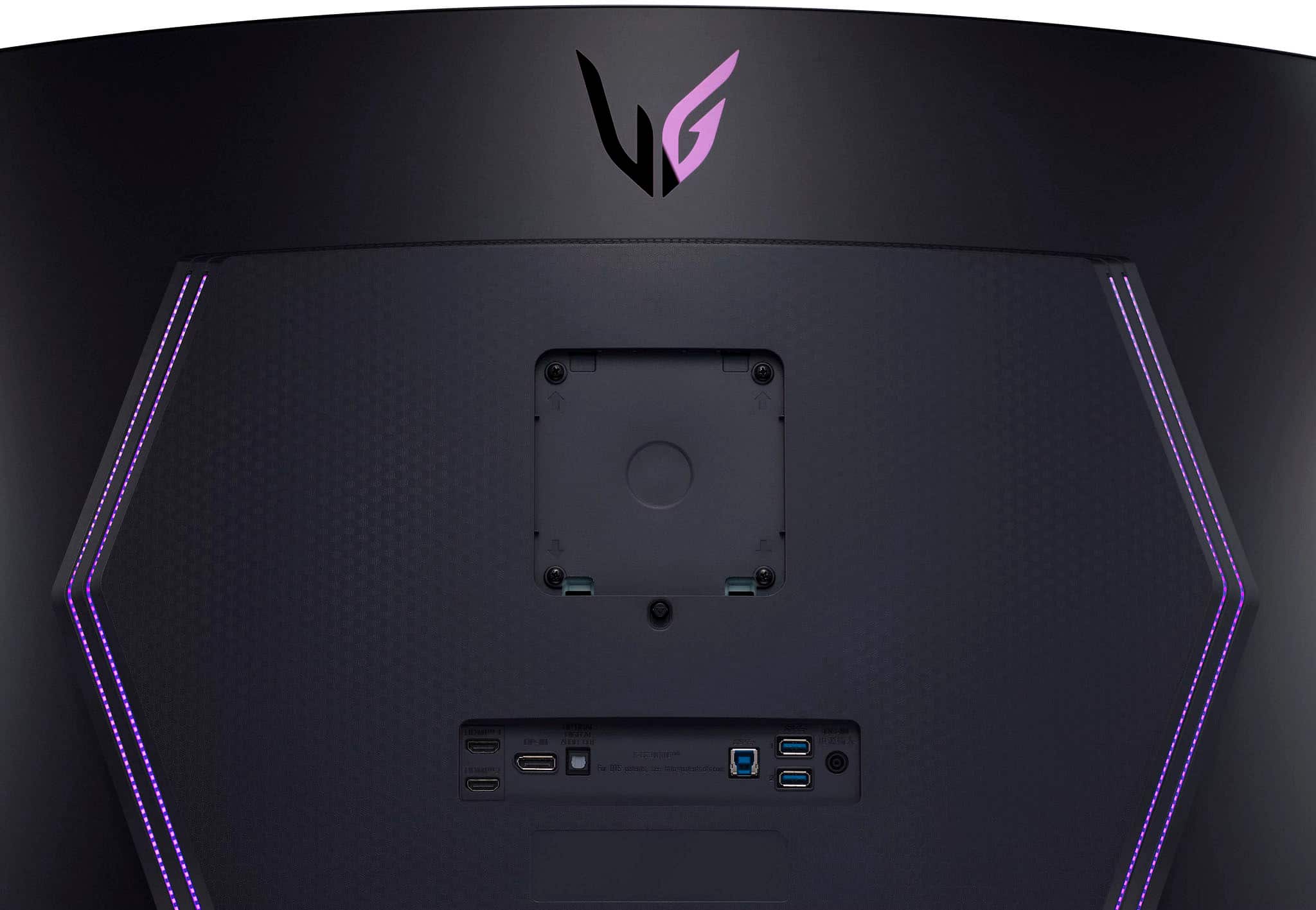 Alt View 12. LG - UltraGear 45” OLED Curved WQHD 240Hz 0.03ms FreeSync and NVIDIA G-Sync Compatible Gaming Monitor with HDR10 - Black.