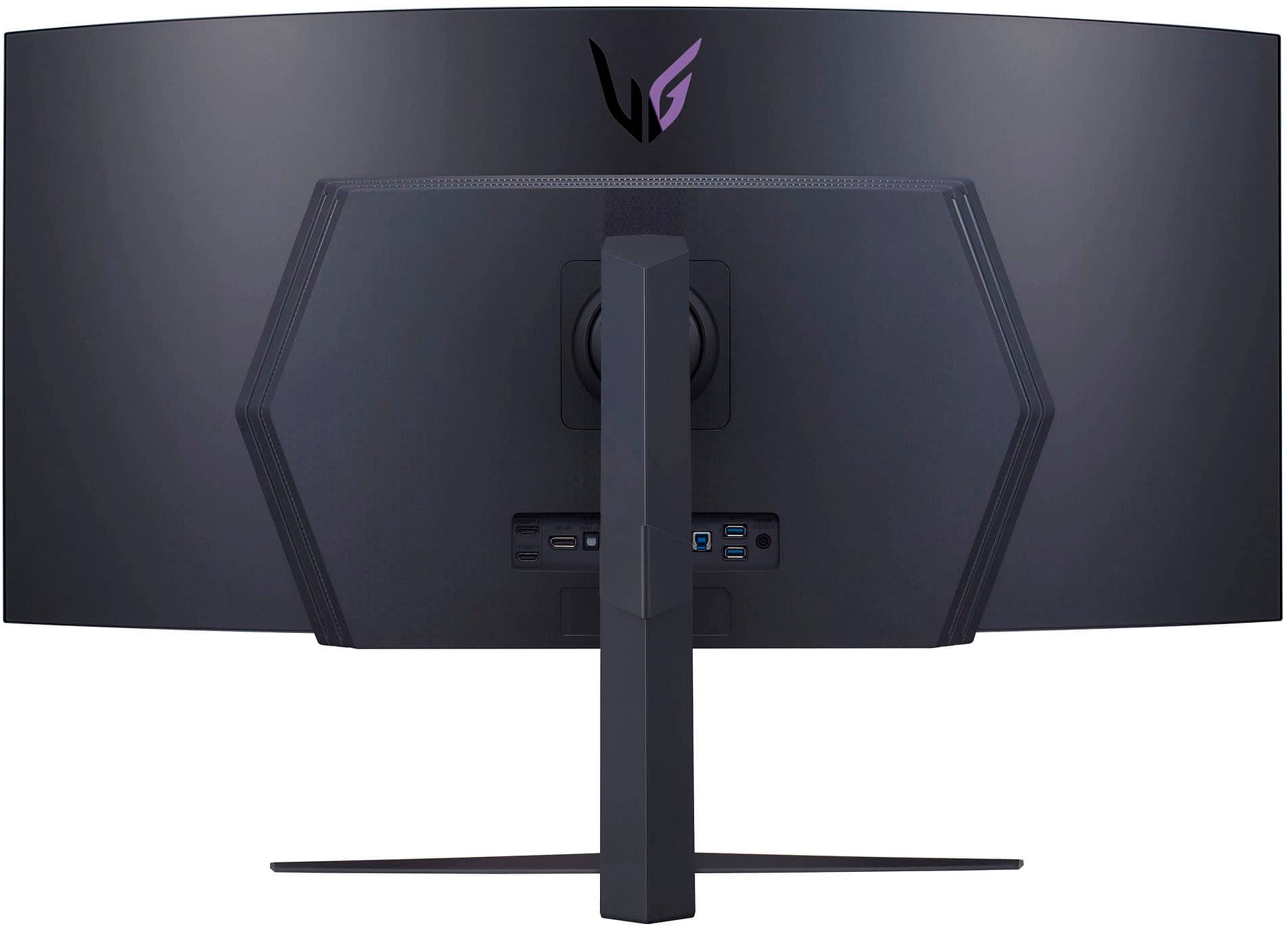 Alt View 35. LG - UltraGear 45” OLED Curved WQHD 240Hz 0.03ms FreeSync and NVIDIA G-Sync Compatible Gaming Monitor with HDR10 - Black.