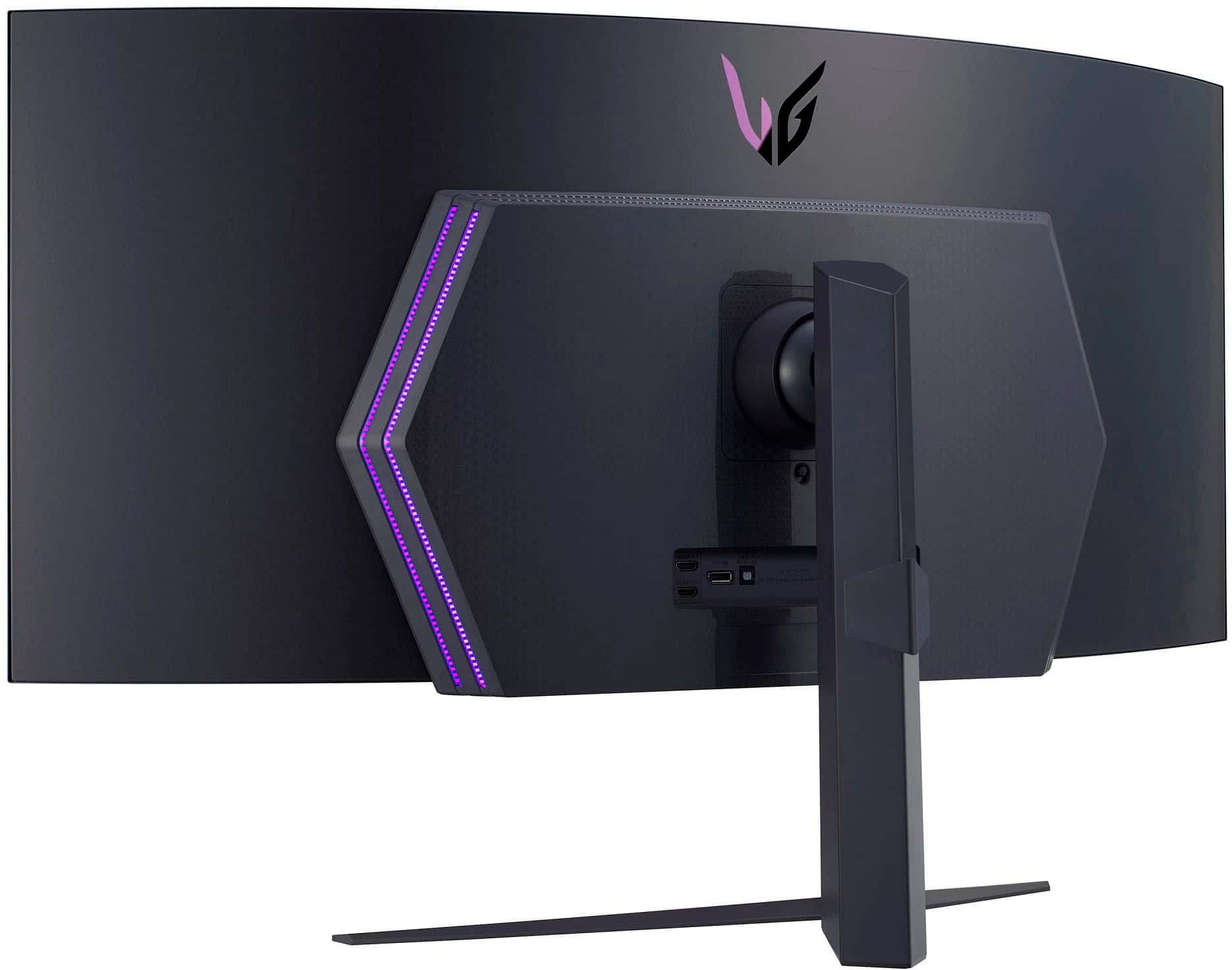 Alt View 1. LG - UltraGear 45” OLED Curved WQHD 240Hz 0.03ms FreeSync and NVIDIA G-Sync Compatible Gaming Monitor with HDR10 - Black.