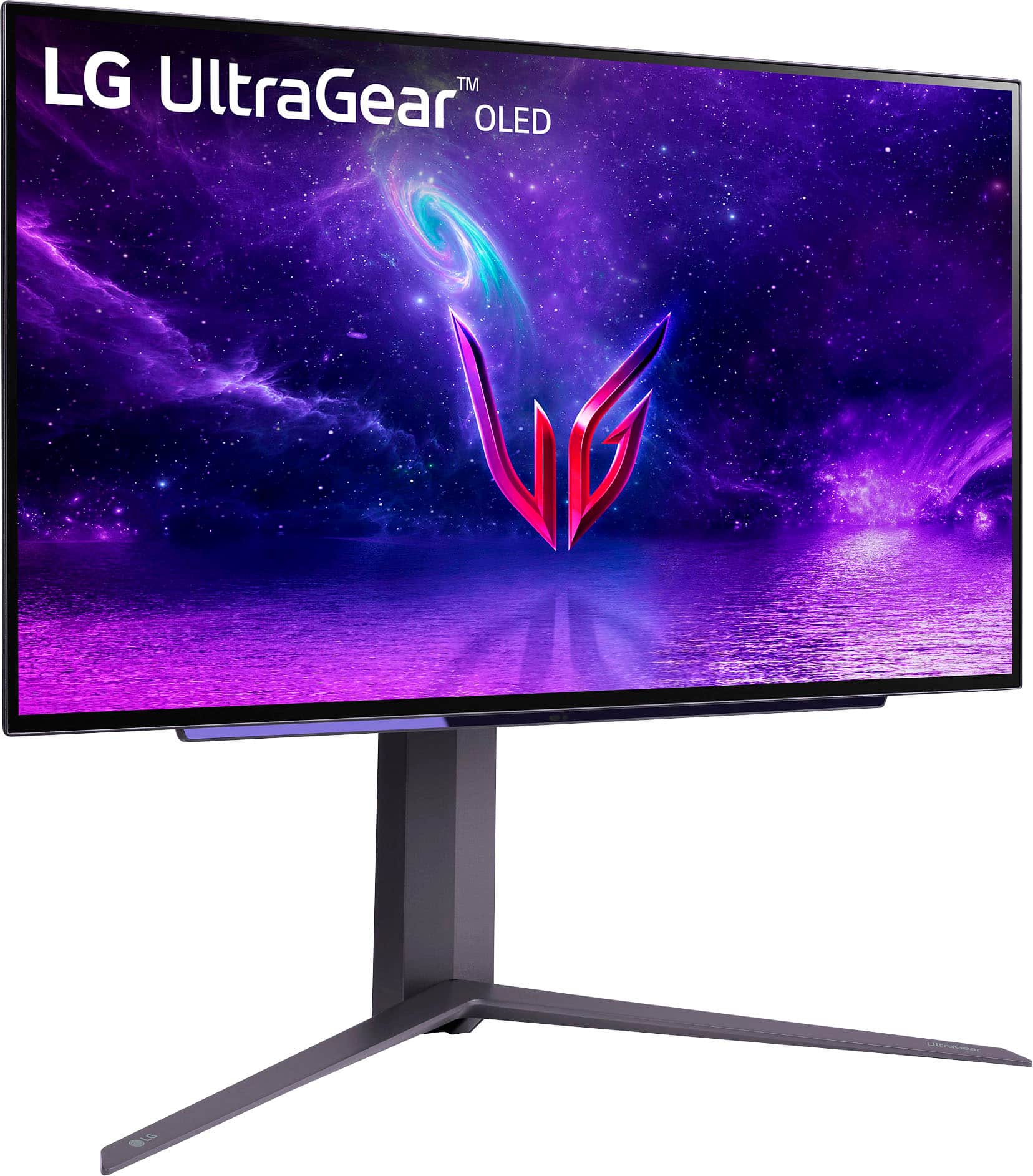 Angle. LG - UltraGear 27" OLED QHD 240Hz 0.03ms FreeSync and NVIDIA G-SYNC Compatible Gaming Monitor with HDR10 - Black.