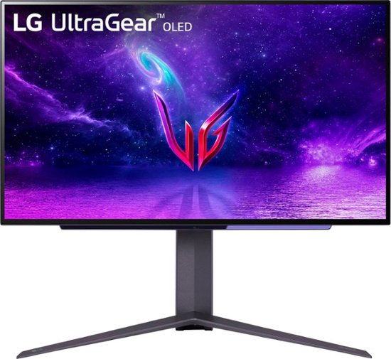 LG – UltraGear 27″ OLED QHD FreeSync and NVIDIA G-SYNC Compatible Gaming Monitor with HDR10 (DisplayPort, HDMI, USB) – Black