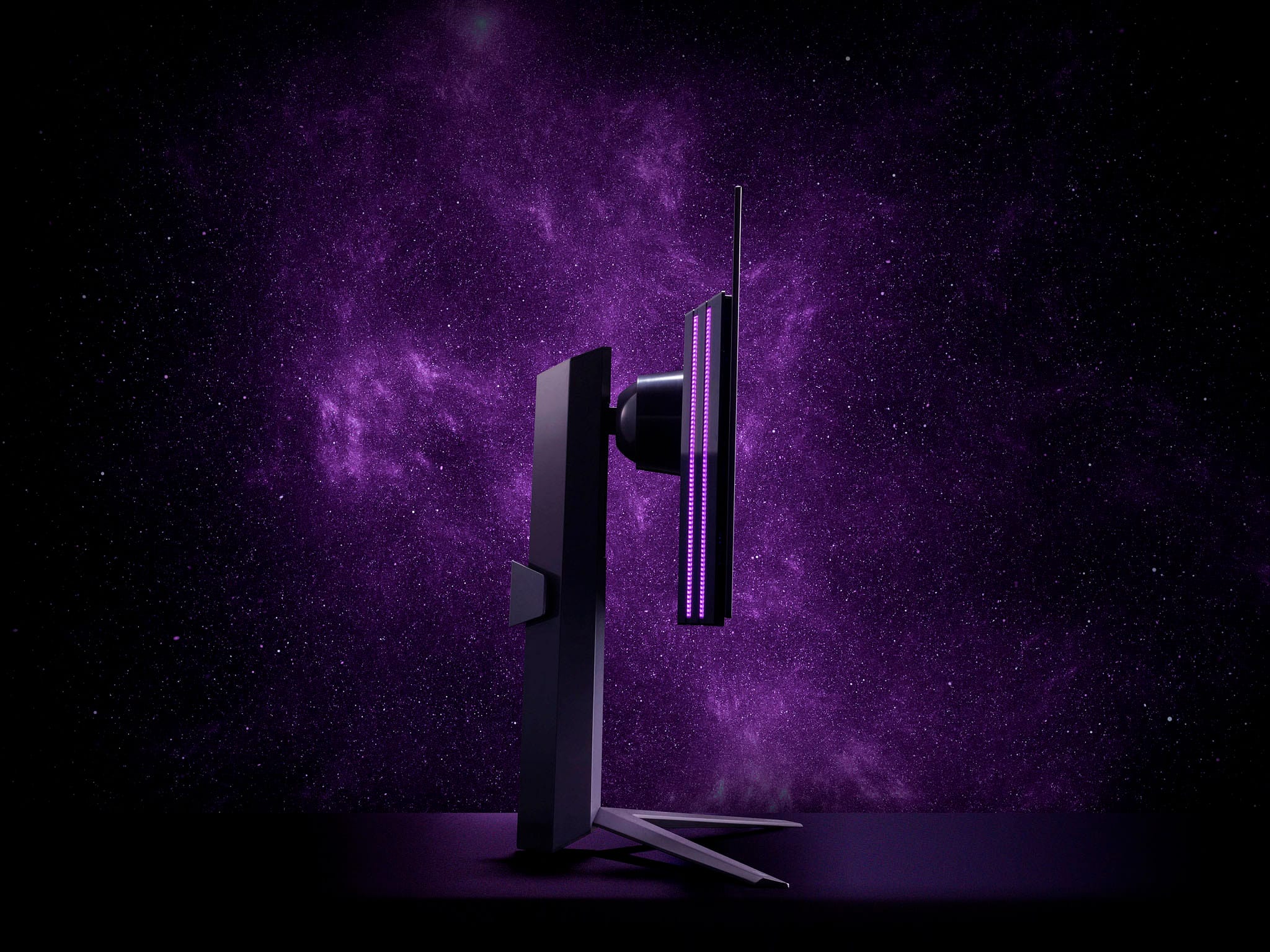 Alt View 24. LG - UltraGear 27" OLED QHD 240Hz 0.03ms FreeSync and NVIDIA G-SYNC Compatible Gaming Monitor with HDR10 - Black.