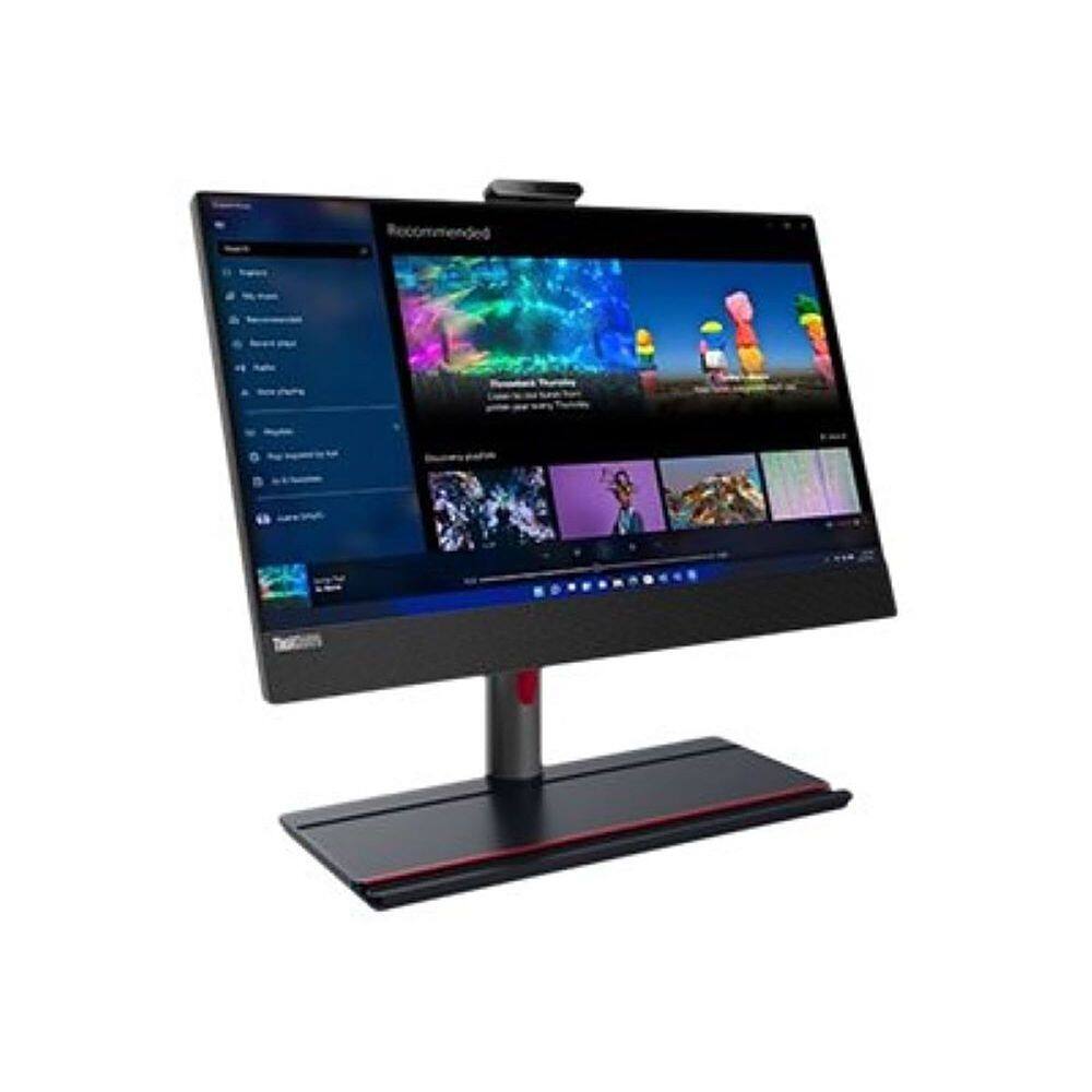 Alt View 2. Lenovo - 23.8" All-In-One - Intel Core i5-12500 with 8GB Memory - 256GB SSD - Black.