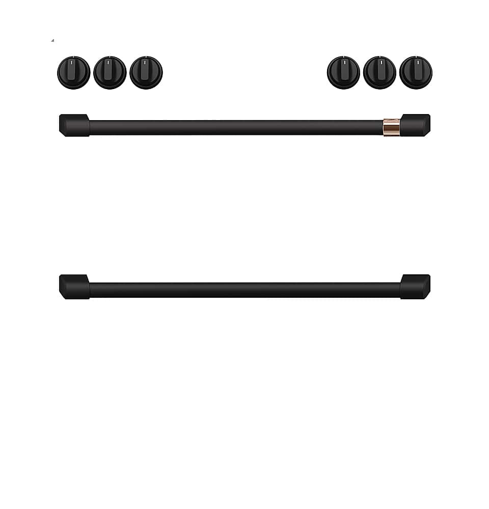 Handle Kit for most Café Electric Ranges - Flat Black - Front_Zoom