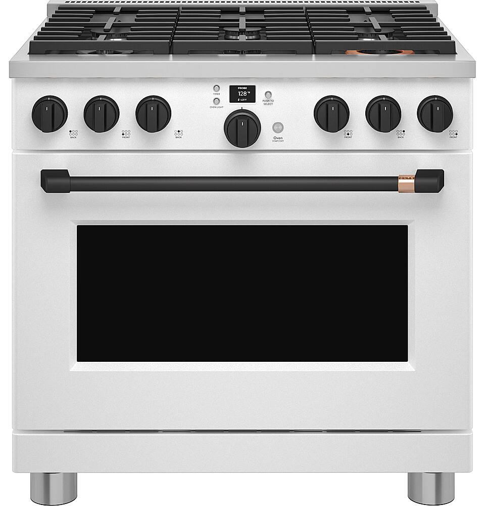 Alt View 13. Café - Handle and Knob Set for 36" Pro Range and Rangetop - Flat Black.