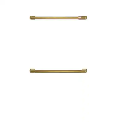 Front. Café - Handle Kit for Café Wall Oven - Brushed Brass.