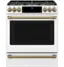 Alt View 13. Café - Handle and Knob Set for Front Control Gas Range - Brushed Brass.