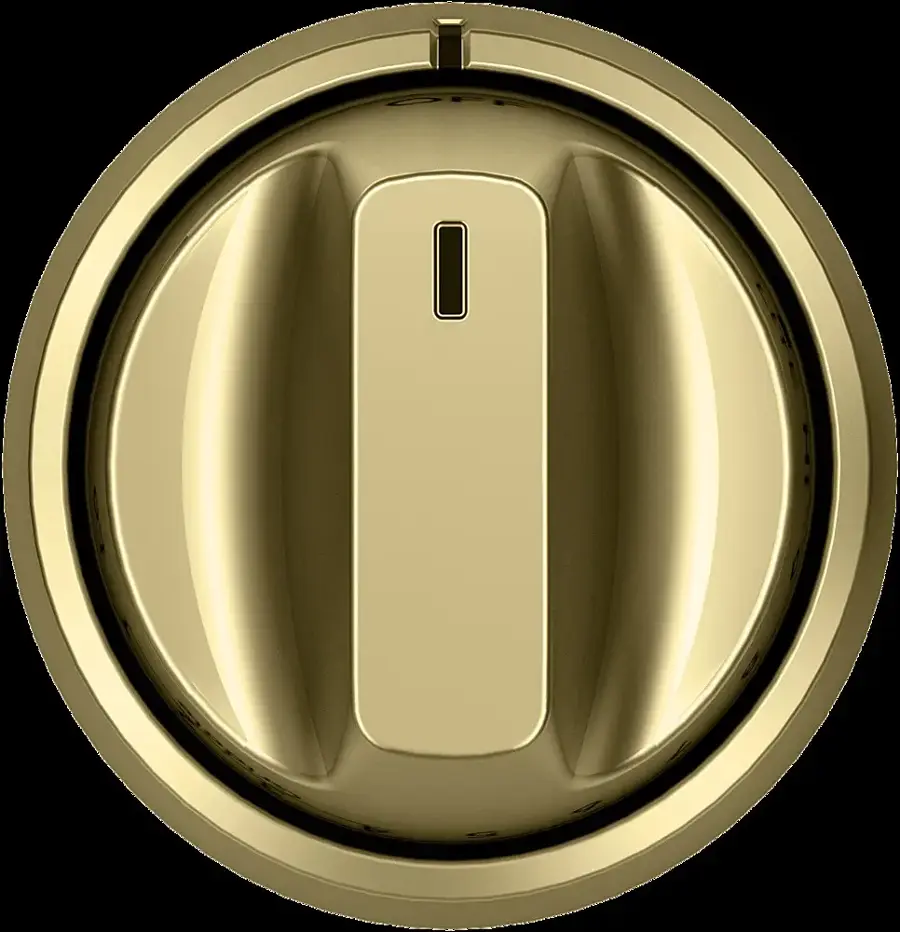Alt View 17. Café - Handle and Knob Set for Front Control Gas Range - Brushed Brass.