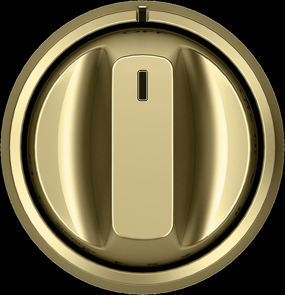 Knobs for Café Gas Cooktops - Brushed Brass - Alt_View_Zoom_11