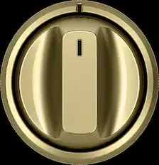 Alt View 11. Café - Knobs for Café Gas Cooktops - Brushed Brass.