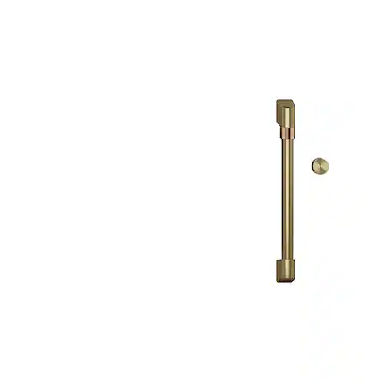 Front. Café - Handle and Dial Kit for Café Microwave Oven - Brushed Brass.