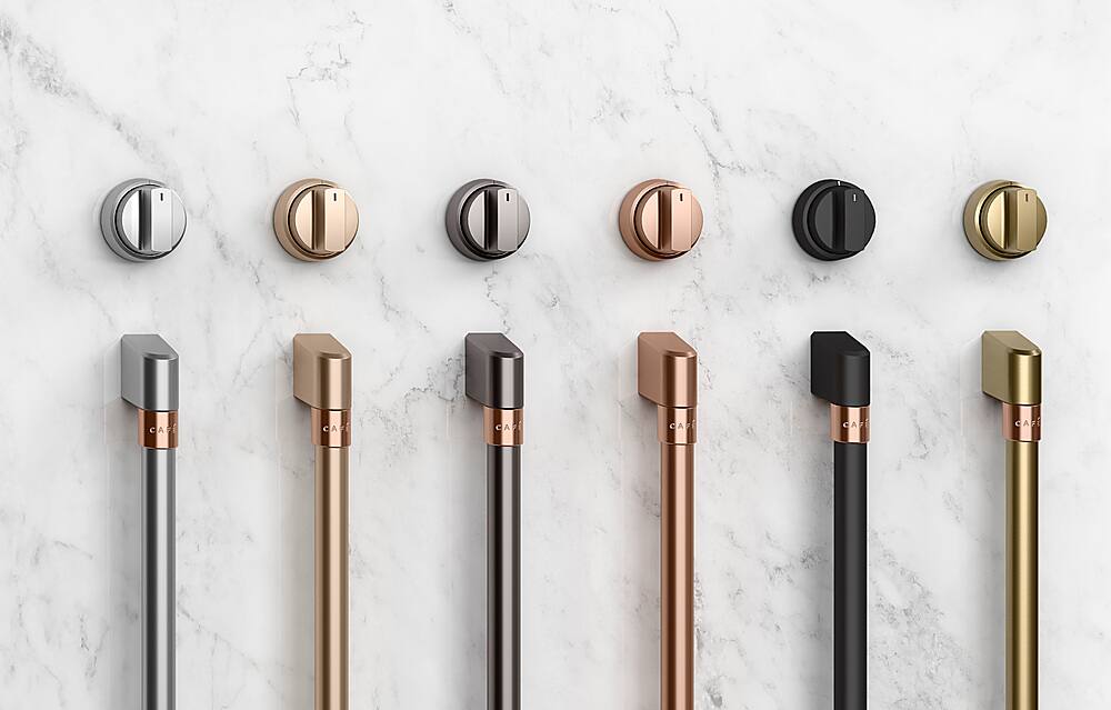 Alt View 11. Café - Handle Kit for Café Wall Oven - Brushed Brass.