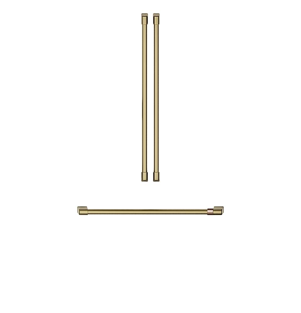 Handle Kit for most Café Refrigerators - Brushed Brass - Front_Zoom