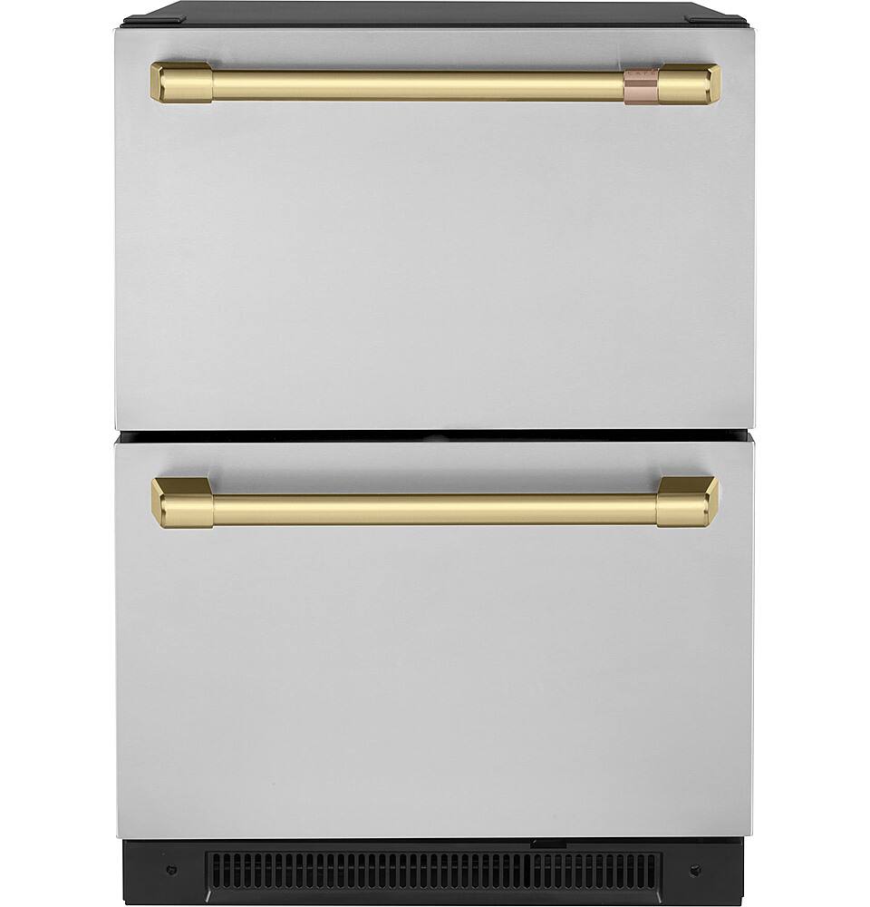 Alt View 11. Café - Handle Kit for Café Undercounter Refrigerators & Dishwashers - Brushed Brass.
