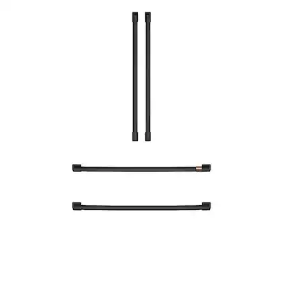 Front. Café - Café Handle Kit for most Café Refrigerators - Flat Black.