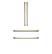 Front. Café - Refrigeration Handle Kit for Café - Brushed Brass.