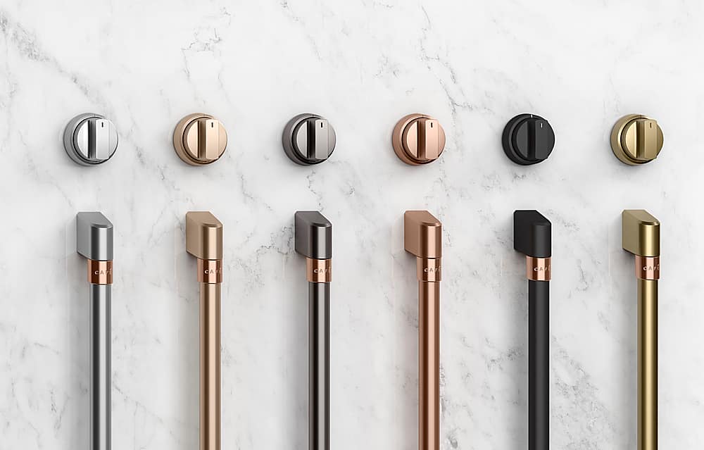 Alt View 12. Café - Refrigeration Handle Kit for Café - Brushed Brass.