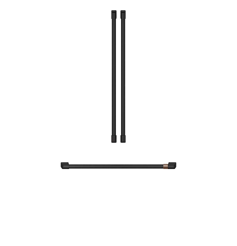 Front. Café - Café Handle Kit for most Café Refrigerators - Flat Black.