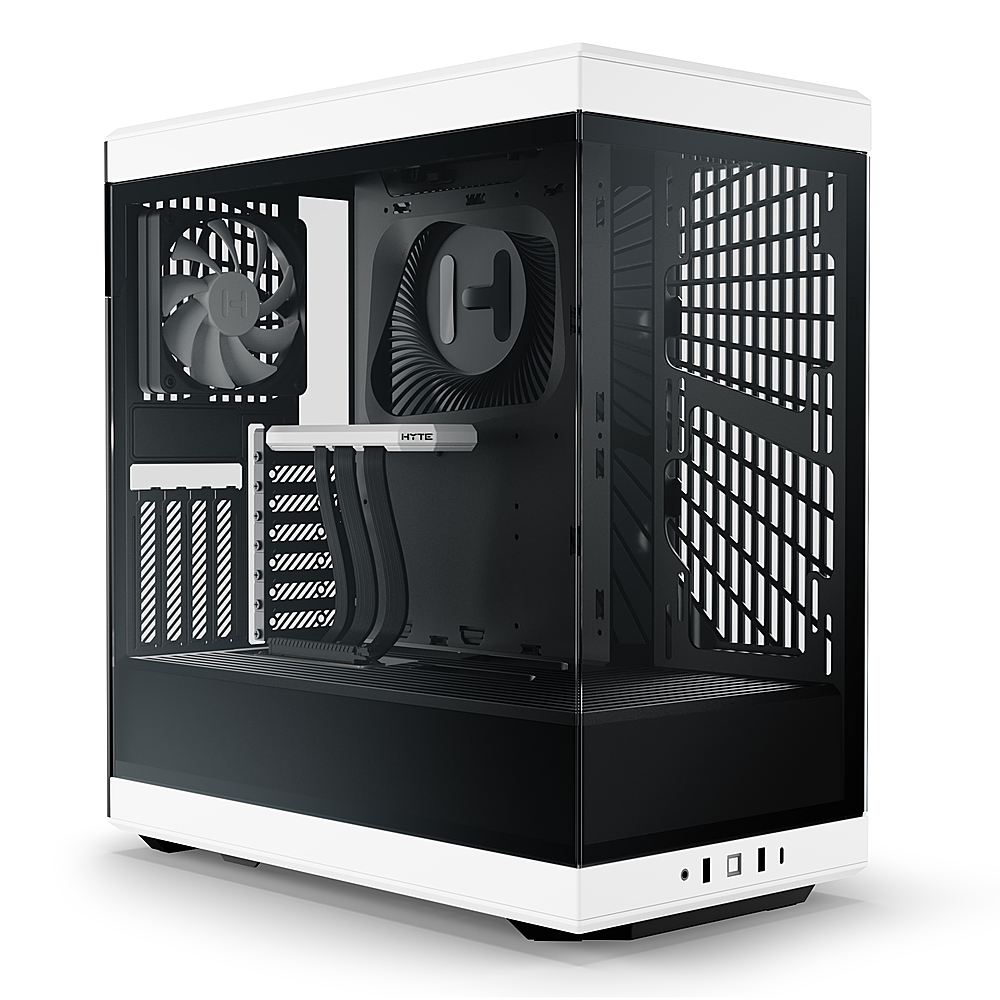 HYTE Y40 ATX Mid-Tower Case with PCIe 4.0 Riser Cable White CS-HYTE-Y40-BW  - Best Buy