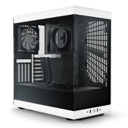 HYTE - Y40 ATX Mid-Tower Case with PCIe 4.0 Riser Cable - White - Front_Zoom