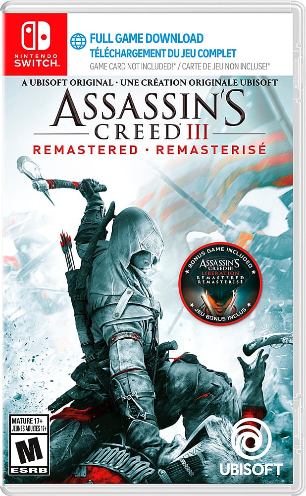 Front. Ubisoft - Assassin's Creed 3 Remastered (Code in Box).
