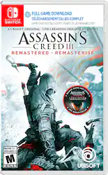 Assassin's Creed 3 Remastered (Code in Box) Remastered Edition - Nintendo Switch – OLED Model, Nintendo Switch, Nintendo Switch Lite - Front_Zoom